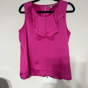 NY Collection Fuchsia Sleeveless Blouse